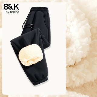 班尼路 S&K系列 保暖卫裤 加绒加厚 羊羔绒 休闲裤