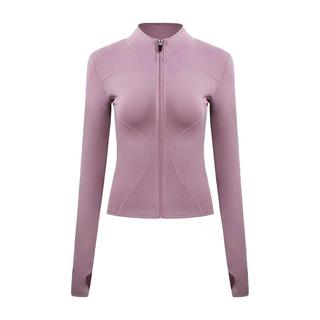 外套女秋冬紧身速干上衣长袖跑步运动普拉提训练瑜伽服套装