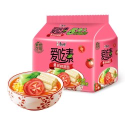 康师傅 爱吃素 田园番茄面 99g*5袋