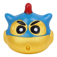 潮宏基蜡笔小新足金硬金珐琅黄金转运珠 单串珠