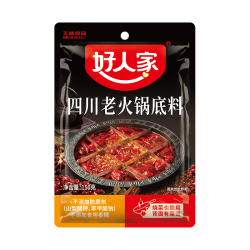好人家 四川老火锅底料  可煮火锅冒菜麻辣烫串串小块分装调料150g