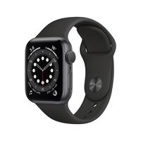 Apple 苹果 Watch Series 6 智能手表 40mm GPS款 深空灰色铝金属表壳 黑色运动型表带 （GPS、心率、血氧）