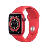 Apple 苹果 Watch Series 6 智能手表 40mm GPS款 红色铝金属表壳 红色运动型表带(GPS、心率、血氧)