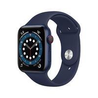 Apple 苹果 Watch Series 6 智能手表 44mm GPS+蜂窝版 蓝色铝金属表壳 深海军蓝色运动型表带 (血氧、GPS、扬声器)