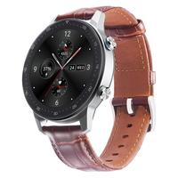 ZTE 中兴 WATCH GT 智能手表 47.8mm 铂钻银铝合金表壳 棕色硅胶表带（GPS、血氧、心率）