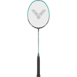 VICTOR 羽毛球拍入门级TK突击全碳素球拍大铁锤升级PRO松石绿 已穿线 5U升级