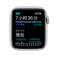 Apple 苹果 Watch SE GPS款 智能手表 44mm 银色铝金属表壳 白色运动型表带 (心率、GPS、扬声器)