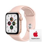 Apple 苹果 Watch SE GPS款 智能手表 44mm 金色铝金属表壳 粉砂色运动型表带（心率、GPS、扬声器）