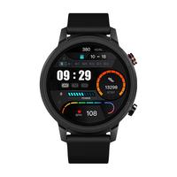 TicWatch GTA 智能手表 47.1mm 黑色不锈钢表壳 黑色硅胶表带(血氧、心率、体温监测)