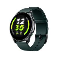 realme 真我 T1 智能手表 43.5mm 黑色不锈钢表壳 橄榄绿硅胶表带（GPS、北斗、血氧、心率）