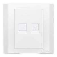 Midea 美的 E03T/PC 电话电脑插座 雅白色