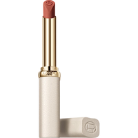 巴黎欧莱雅 L'OREAL PARIS欧莱雅白管口红195冷奶杏 木质奶杏哑光显白唇膏奶茶新年送