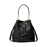 MICHAEL KORS 迈克·科尔斯 MERCER GALLERY系列 女士小号皮质水桶包 30F9GZ5L1L001 黑色
