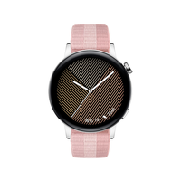 华为 HUAWEI WATCH GT3 时尚款 智能手表 42mm 钢色不锈钢表壳 粉色编织表带 (GPS、血氧)
