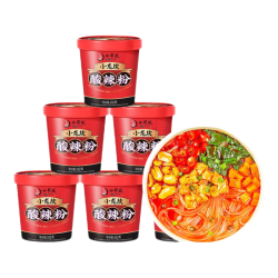 小龍坎 小龙坎酸辣粉102g*6桶装正宗红薯粉丝非油炸健康夜宵方便速食宵夜家庭装