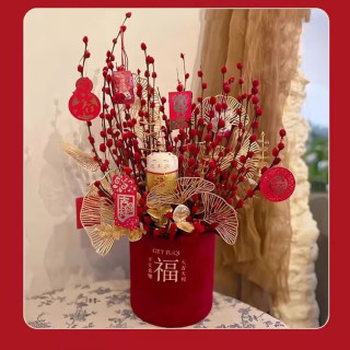 绿有意 银柳真花鲜枝 45cm*20枝 不含盆