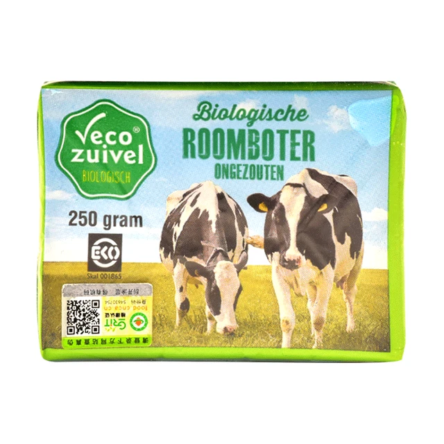【乐荷】荷兰进口有机黄油欧盟有机认证无盐非发酵动物黄油250g*3