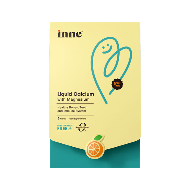 inne 因你钙镁锌小金条液体钙儿童钙维生素d3婴儿香橙味3条