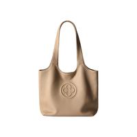 夏之光同款意大利鹿皮卡思乐无性别白色通勤单肩包上班软糯托特包