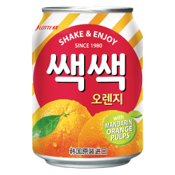 乐天 韩国粒粒橙橙汁果汁饮料罐装整箱盒lotte水果粒饮品小瓶 乐天粒粒橙饮料238ml