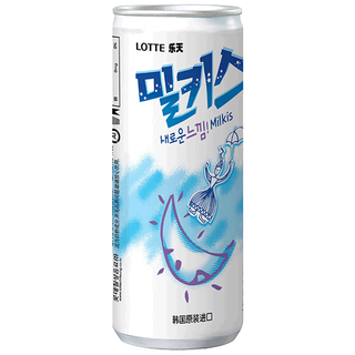 LOTTE乐天韩国妙之吻牛奶碳酸饮料整箱乳味汽水milkis苏打水气泡水 乐天乳味碳酸饮料250ml