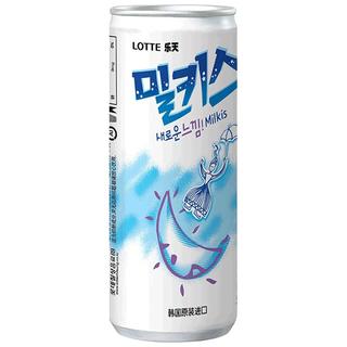 LOTTE乐天韩国妙之吻牛奶碳酸饮料整箱乳味汽水milkis苏打水气泡水 乐天乳味碳酸饮料250ml