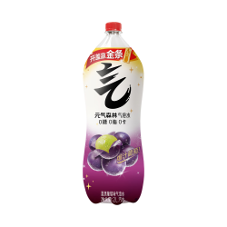元气森林 0糖0脂0卡 夏黑葡萄味气泡水 2L*6瓶汽水整箱