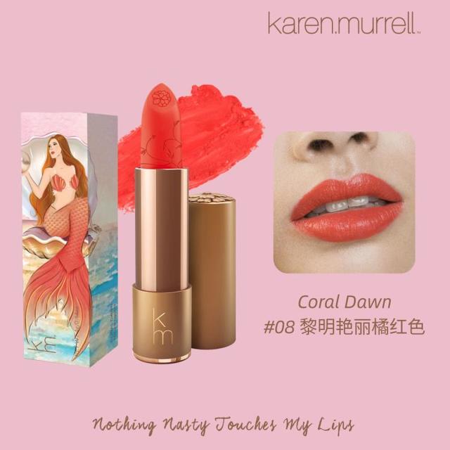karen.murrell Karen Murrell 新西兰KM口红天然植物滋润保湿唇膏自然显色橘色豆沙色红色口红