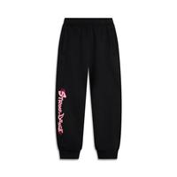 李宁 LI-NING 女童运动长裤加绒保暖秋冬2025中大童休闲裤卫裤