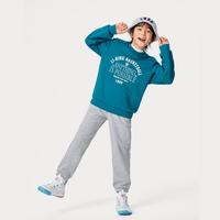 李宁 LI-NING 【儿童套装】男小大童加绒保暖抗菌宽松套头卫衣套装