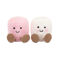 邦尼兔 jELLYCAT果冻猫毛绒玩具 一对趣味棉花糖 6cm 玩偶 新年