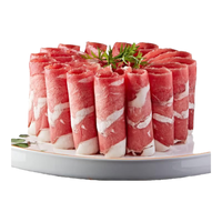 聚宝源 内蒙戈壁羔羊原切羊肉卷 脆骨卷 羊肉片 羊肉生鲜 火锅食材 羔羊肉卷 480g