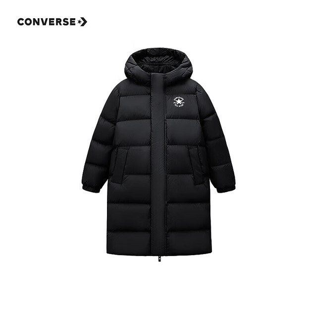 PLUS会员：匡威 儿童长款羽绒服 90绒 高充绒！