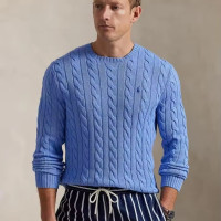 RALPH LAUREN 男士棉质绞花针织毛衣  多色可选