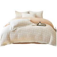 然牌牛奶绒被套单件 加厚防静电双面绒被罩 单人150X200cm 150*200cm A类双拼色-奶咖