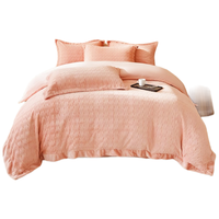 然牌牛奶绒被套单件 A类加厚防静电绒被罩宿舍被套单人150x200cm玫粉 150*200cm A类双拼色-玫粉