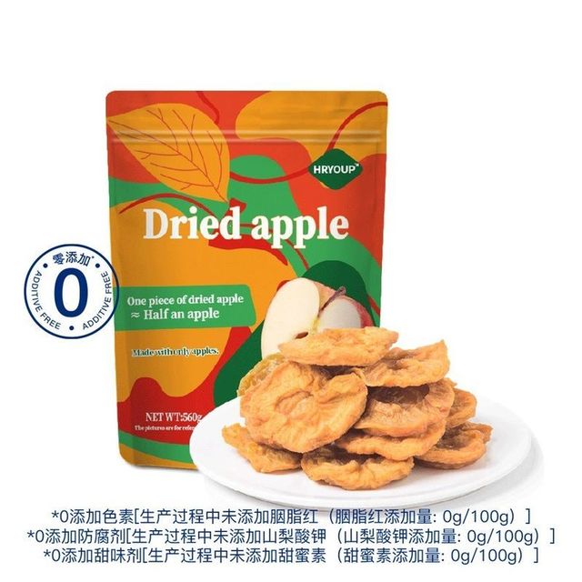 HRYOUP 苹果干 560g
