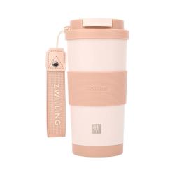 双立人 316L不锈钢吸管杯男女父亲节礼物 粉色460ml