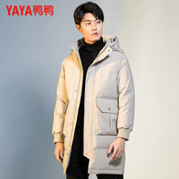 YAYA/鸭鸭羽绒服 中长款连帽