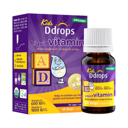 Ddrops 滴卓思维生素D3 ad滴剂600iu 60滴*1瓶