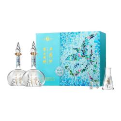西凤酒 华山论剑 晶彩凤香 52度 凤香型白酒 500ml*2瓶 礼盒装（赠42度250ml*1瓶）
