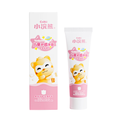 小浣熊 奥拉氟儿童防蛀牙膏 白桃酸奶味 50g