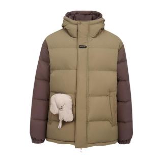 88VIP：ZOSEE 女童羽绒服2025冬季儿童短款白鸭绒银离子连帽三防外套冬