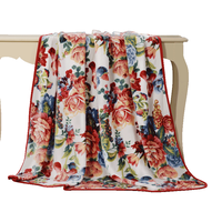 FUANNA 富安娜 倾城之魅 法兰绒毯 米白 180*200cm