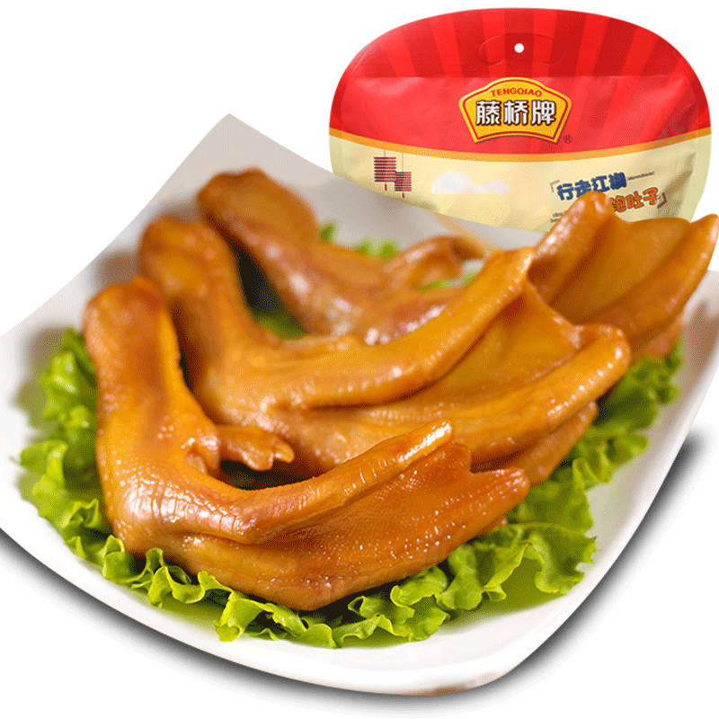  藤桥牌 香辣味 鸭掌  香辣味：鸭掌450g 酱卤味