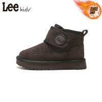 LEE KIDS 咖色加绒儿童棉鞋 30码（内长19.4cm）