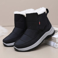 意迪森 老北京绵羊毛女生棉鞋冬季加绒加厚软底棉靴防滑防水妈妈鞋