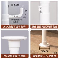 友利特 顶天立地挂衣架加粗落地卧室衣帽架家用多功能置衣架一体挂包架