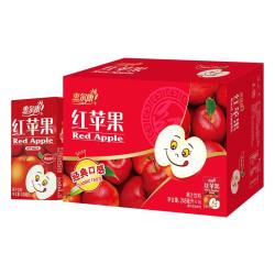 惠尔康 红苹果果味饮料经典夏季烧烤解腻苹果汁200ml*24盒电商款