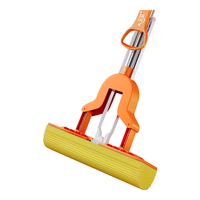 太太乐海绵拖把家用一拖净免手洗对折挤水胶棉吸水地拖干湿两用懒人 28cm海绵拖把【共2吸水棉头】